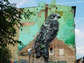 An swift-shaped mural, ÃÂÃÂ³dÃÂº, Poland